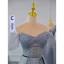 Chic / Beautiful Ocean Blue Glitter Spotted Bridesmaid Dresses 2023 A-Line / Princess Puffy Short Sleeve Backless Floor-Length / Long Bridesmaid