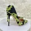 Chic / Beautiful Green Camouflage Prom Pumps High Heels 2023 Leather 12 cm Stiletto Heels Pointed Toe Pumps