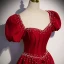 Elegante Burgunderrot Satin Ballkleider 2022 A Linie Eckiger Ausschnitt Perlenstickerei Geschwollenes Kurze Ärmel Rückenfreies Schleife Lange Festliche Kleider