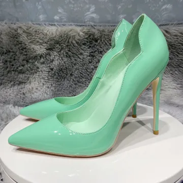 Mode Limoen Groen Avond Pumps 2022 Lakleer 12 Cm Naaldhakken Stiletto Spitse Neus Pumps Hoge Hakken