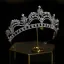 Sjarmerende Sølv Rhinestone Zirkon Bryllup Har Tilbehor Tiara 2022 Legering Tiara