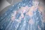 Flower Fairy Sky Blue Appliques Sequins Prom Dresses 2024 Ball Gown Off-The-Shoulder Short Sleeve Backless Floor-Length / Long Prom Formal Dresses