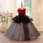 Chic / Beautiful Black Appliques Sequins Birthday Flower Girl Dresses 2025 Ball Gown Scoop Neck Sleeveless Floor-Length / Long Tulle