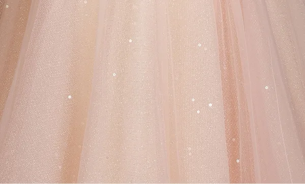 Chic / Beautiful Blushing Pink Appliques Rhinestone Prom Dresses 2025 A-Line / Princess Off-The-Shoulder Short Sleeve Backless Floor-Length / Long Formal Dresses