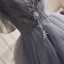 Chic / Belle Argenté Gris Perlage Perle Paillettes Appliques Plissée Robe De Bal 2023 Robe Boule De l'épaule Sans Manches Dos Nu Train De Balayage Promo
