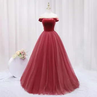 Chic Belle Watermelon Rouge Perlage Velours Robe De Bal 2024 Robe Boule De L Épaule Sans Manches Dos Nu Longue Promo Robe De Ceremonie