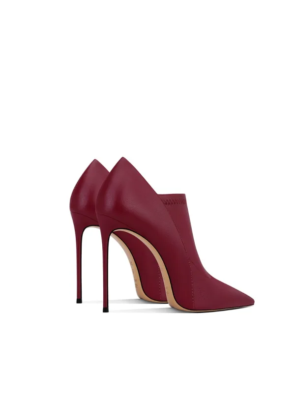 Fashion Burgundy Evening Party Leather Pumps 2024 10 cm Stiletto Heels Pointed Toe Pumps High Heels
