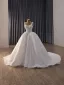 Vintage / Retro High-end White Handmade  Pearl Wedding Dresses 2026 Ball Gown U-Neck Sleeveless Backless Chapel Train