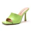 Modest / Simple Green Street Wear Womens Sandals 2023 9 cm Stiletto Heels Open / Peep Toe Sandals High Heels