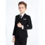 Fashion Black 6-piece Long Sleeve Boys Wedding Suits 2023 Wedding Coat Pants Shirt Tie Vest