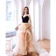 Mode Sorte Glitter Gallakjoler 2022 Prinsesse Spaghetti Straps Pailletter Rhinestone Ærmeløs Halterneck Lange Cascading Flæser Kjoler