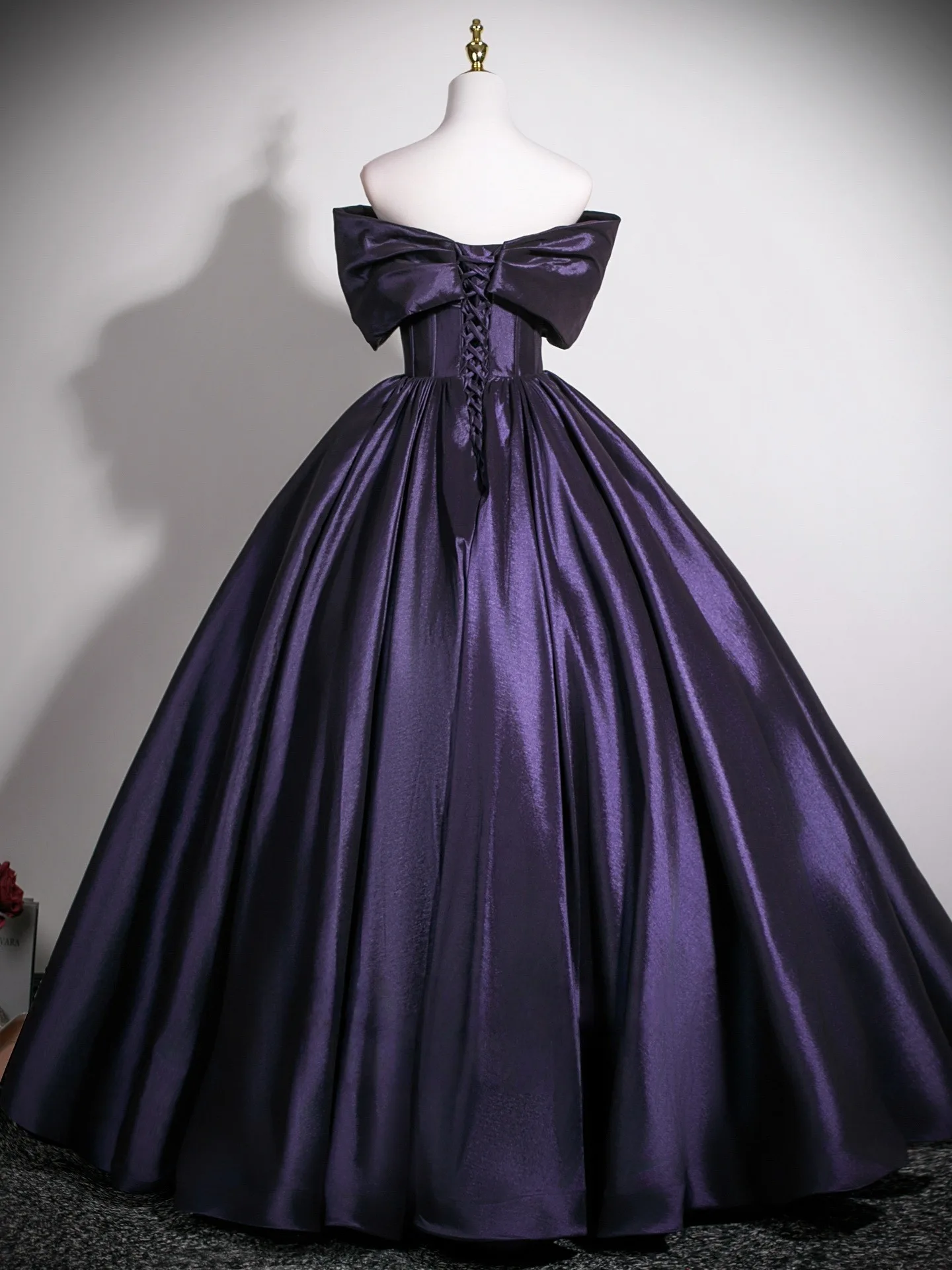 purple prom dresses 2025 Gabbie White Strapless Mini Dress | Cotton Candy LA | Size L | Drop Waist, Ruched, Ruffle Skater