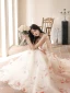 Charming White Appliques Prom Dresses 2023 A-Line / Princess Strapless Sleeveless Backless Floor-Length / Long Prom Formal Dresses