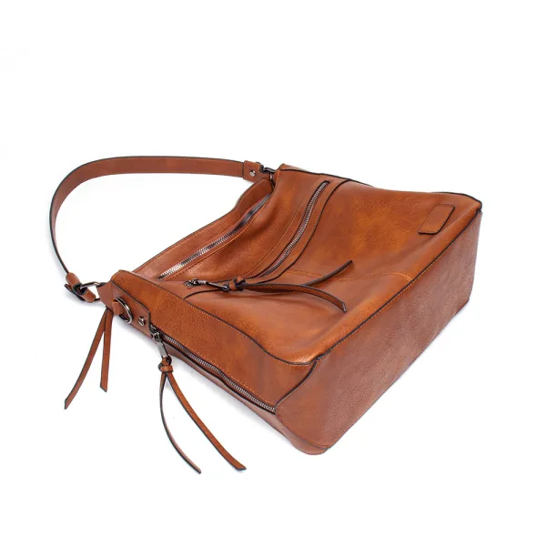 Vintage / Retro Brown Street Wear Shoulder Bags Women's Bags 2023