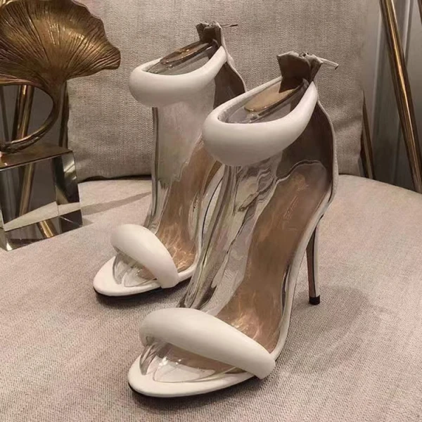 Unusual Fuchsia Cocktail Party Prom Womens Sandals 2022 Ankle Strap 9 cm Stiletto Heels Open / Peep Toe Sandals High Heels