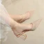 Chic / Beautiful Black Street Wear Womens Sandals 2023 Ankle Strap 7 cm Thick Heels Pointed Toe Sandals High Heels
