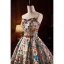 Haut de Gamme Fantaisie Multi-Couleurs Fait main Perlage Perle Faux Diamant Paillettes Robe De Soirée 2023 Princesse Bustier Sans Manches Dos Nu Tribunal Train Soirée Robe De Ceremonie