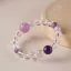 Fantastisk Ovanlig Purple Handgjort Kristall Naturlig Kristall Amethyst Armband 2025 Tillbehör