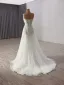 Sexy White Beading Sequins Evening Dresses 2025 A-Line / Princess Strapless Sleeveless Backless Floor-Length / Long Evening Party Formal Dresses