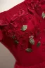 Flower Fairy Burgundy Appliques Prom Dresses 2025 Ball Gown Square Neckline Puffy Short Sleeve Backless Floor-Length / Long Formal Dresses
