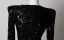 Sparkly Black Sequins Rhinestone Evening Dresses 2026 Trumpet / Mermaid Scoop Neck Long Sleeve Floor-Length / Long Formal Dresses