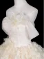 Zauberhaft Champagner Applikationen Spitze Blumen Ballkleider 2026 Ballkleid Off Shoulder Ärmellos Rückenfreies Lange Festliche Kleider