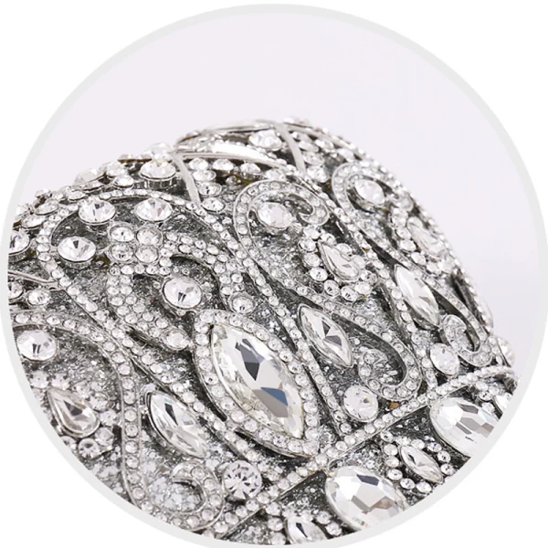 Fabuleux Doré Faux Diamant Métal Soirée Couronner Pochette 2022
