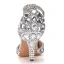 Cinderella Champagne Crystal Wedding Shoes 2022 Rhinestone Ankle Strap 7 cm Stiletto Heels Pointed Toe Wedding Shoes High Heels