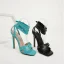 Sexy Summer Black Cocktail Party Evening Party Womens Sandals 2022 Ankle Strap 11 cm Stiletto Heels Open / Peep Toe Sandals High Heels