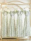 Chic / Beautiful Sage Green Flower Bridesmaid Dresses 2023 A-Line / Princess Puffy Short Sleeve Backless Tea-length Bridesmaid Dresses