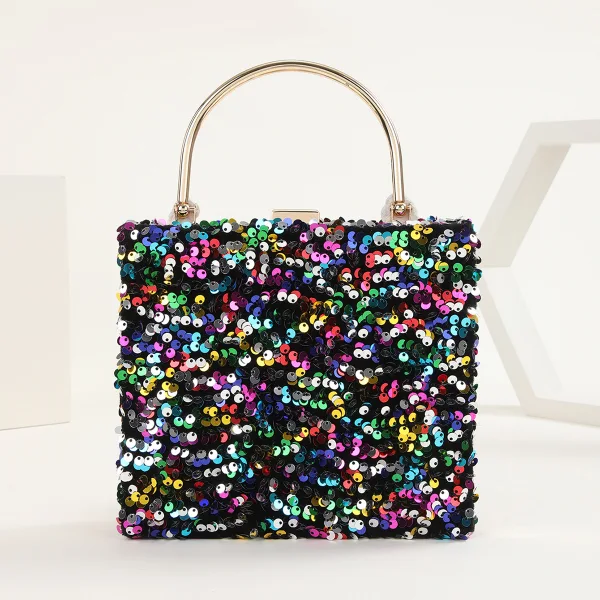 Sparkly Multi-Colors Sequins Cocktail Party Clutch Bags 2023