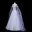 Luxe Lavande Fait main Perlage Faux Diamant Paillettes Robe De Bal 2026 Princesse De l'épaule Sans Manches Dos Nu Longue Tulle Robe De Ceremonie