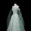 Fashion Mint Green Beading Rhinestone Sequins Prom Dresses 2026 A-Line / Princess Off-The-Shoulder Sleeveless Backless Floor-Length / Long Formal Dresses
