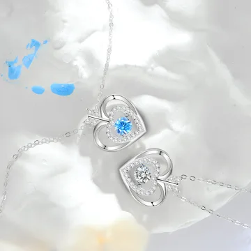 Mote Sølv Rhinestone Sterling Sølv Aften Halskjeder Tilbehør 2023