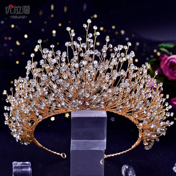 Charmant Bling Bling Fait main Multi-Couleurs Faux Diamant Alliage Accessoire Cheveux Mariage 2023 Mariage