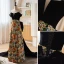 Haut de Gamme Fantaisie Multi-Couleurs Paillettes Robe De Soirée 2023 Princesse Bustier Sans Manches Dos Nu Noeud Longue Soirée Robe De Ceremonie
