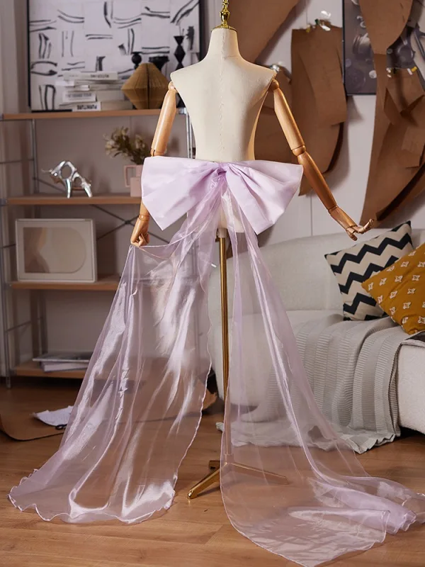 Lovely Lavender Handmade Bow Prom Shawls 2025