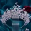 Sparkly Silver Handmade  Rhinestone Bridal Hair Accessories 2023 Alloy Wedding