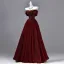 Elegante Burgunderrot Glanz Ballkleider 2026 Ballkleid Bandeau Ärmellos Rückenfreies Lange Festliche Kleider