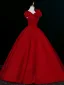 Vintage / Retro Navy Blue Ruffle Flower Prom Dresses 2026 Ball Gown Square Neckline Short Sleeve Backless Floor-Length / Long Formal Dresses