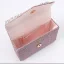 Charming Bling Bling Sequins Rhinestone Tassel Blushing Pink Evening Party Clutch Bags 2023