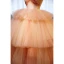 Charmant Rosa Fallende Rüsche Ballkleider 2023 Ballkleid Bandeau Ärmellos Rückenfreies Sweep / Pinsel Zug Ball Festliche Kleider