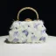 Fashion Ocean Blue Butterfly Tassel Prom Handbag 2025 Clutch Bags