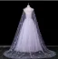 Chic / Beautiful Lavender Appliques Rhinestone Prom Dresses 2025 A-Line / Princess Strapless Sleeveless Backless Floor-Length / Long Formal Dresses