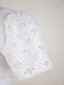 Elegant White Beading Pearl Sequins Flower Girl Dresses 2024 Ball Gown Scoop Neck Puffy Short Sleeve Backless Floor-Length / Long Wedding