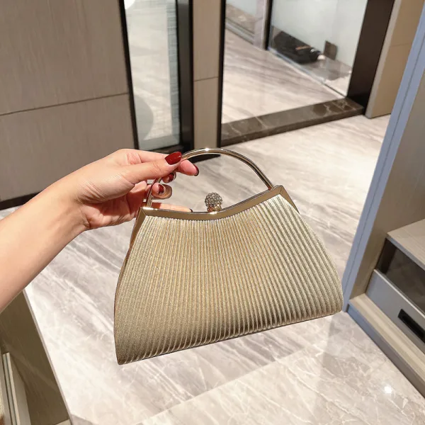 Fashion Gold Rhinestone Evening Party Handbag Clutch Bags 2023