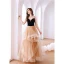 Mode Sorte Glitter Gallakjoler 2022 Prinsesse Spaghetti Straps Pailletter Rhinestone Ærmeløs Halterneck Lange Cascading Flæser Kjoler
