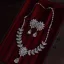 Charming White Rhinestone Zircon Wedding Earrings Necklace Bridal Hair Accessories 2025