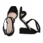 Charmant Argenté Soirée Sandales Femme 2022 X-Strap 9 cm Talons Épais Peep Toes / Bout Ouvert Sandales Talons Hauts