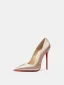 Sexy Rose Gold Evening Party Red Sole Pumps 2026 12 cm Stiletto Heels Pointed Toe High Heels